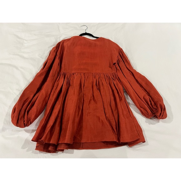 Caroline Constas Dramatic Puff Sleeve Mini Dress - Picture 3 of 4